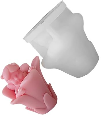 Moule élégant en silicone robuste pour décoration de gâteaux angéliques pour anniversaire et célébration