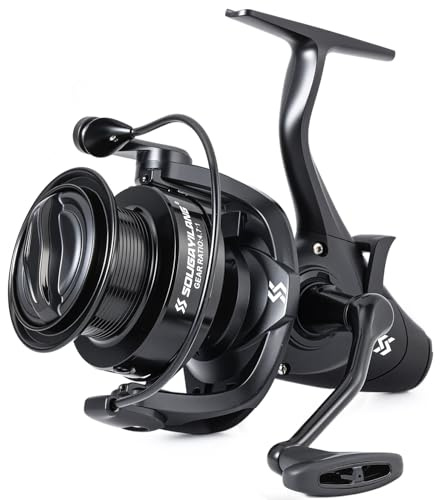 Yun Nong Spinn-Angelrolle – 6+1 BB Smooth Drag System, 15 kg Max Drag (6000–7000 Serie) für Süß- und Salzwasser, ideal für Karpfen, Friedfisch- und Posenangeln