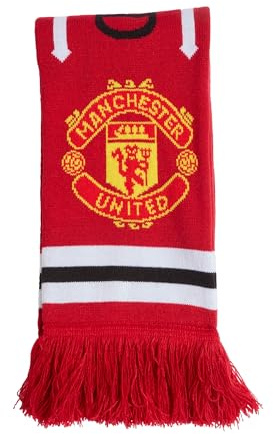 adidas unisex vuxen MANCHESTER ENED HOME SCARF mufc röd/vit/svart en storlek