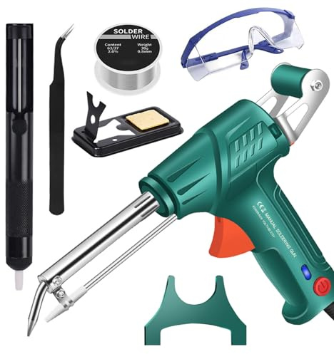 Soldadura Laser Portatil, Soldadora Laser, Cautin Para Soldar EstañO, Soldadores, Soldador Estaño 60w, Automatic Corded Soldador Para Metales, PortáTil Individual (Verde, Calor externo)