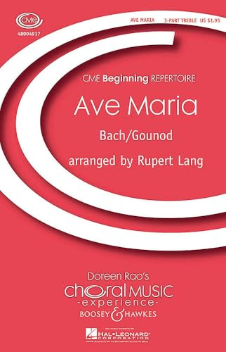 Ave Maria: Kinderchor (SSA) und Klavier (Harfe). Chorpartitur. (Choral Music Experience)