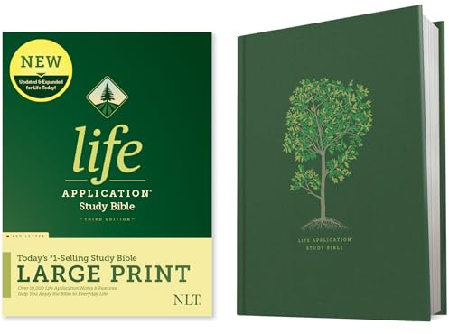 NLT Life Application Study Bible, Third Edition, Large Print: New Living Translation, Red Letter