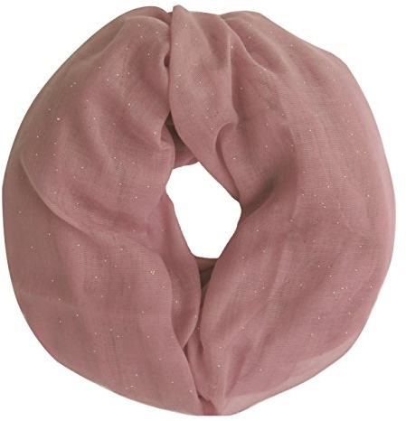 Lina & Lily Damen Loop Schal Rundschal Schlauchschal Glitzer
