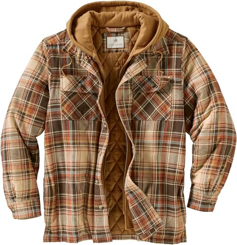 Legendary Whitetails Herren Maplewood Kapuzenjacke Hemdjacke, Durango Plaid, XX-Large