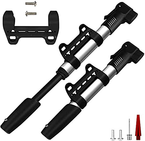 Brateuanoii Mini pompe à air portable pour vélo Presta et Schrader, pompe à air légère en aluminium pour vélo, VTT, BMX, ballon