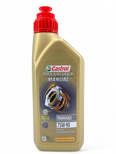 LUBRIALPHA - Olio per cambi manuali Castrol Transmax | Sintetico 75W-90 | Compatibile con sincronizzatori | Specifiche VW 501 50 | Include Portachiavi Cavatappi, 2x1lt