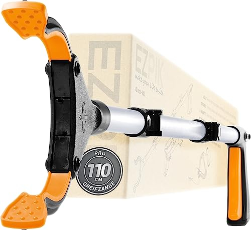 EZPIK 43” Folding Litter Picker Long Sick Reach Grabber for Disability Aids and Equipment for the Home - Litter Pickers for Adults Heavy Duty Grabbing Stick - Long Handled Grabber Tool 43 Inches