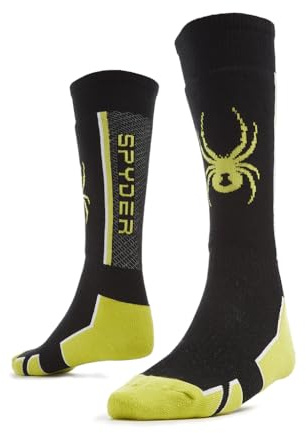 Spyder Sweep Calzini, Verde Open, S, Bambini e Ragazzi