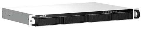 Qnap TS-464eU 8 GB de RAM, 2 x 2,5 GBase-T, 1U, paquete con 4 discos duros WD Red Plus de 2 TB