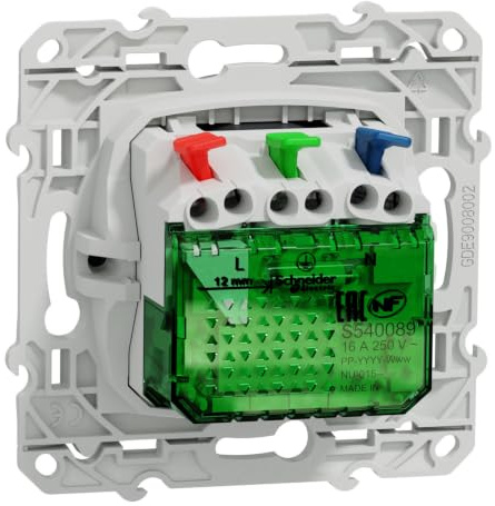 Schneider Electric - Odace - Prise affleurante + usb C10,5W - anthracite - S540089
