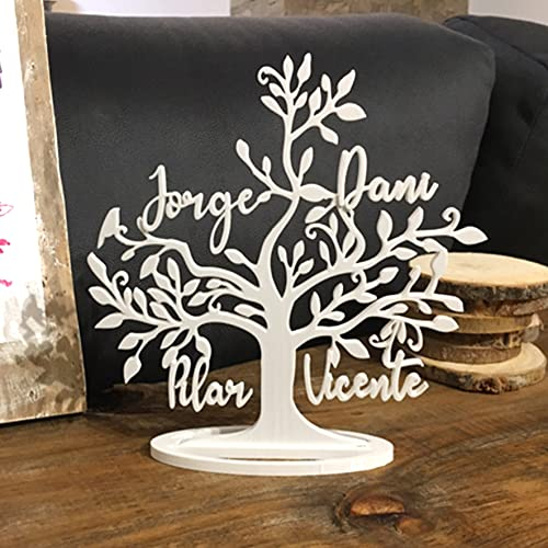 Baum des Lebens, ideal zum Verschenken oder Dekorieren. Personalisierter dekorativer Lebensbaum mit den Namen der Familie. ¡¡Eine Erinnerung fürs Leben!!