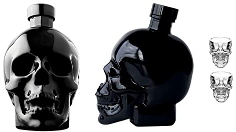CRYSTAL HEAD ONYX AGAVE VODKA 70 CL MIT 2 GLÄSERN