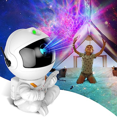 Astronaut galaxprojektor, stjärnprojektor galaxlampa, nattlampa för barn, nebulosatak LED-lampa, rumsdekor, med timer och fjärrkontroll, gåvor till födelsedagar