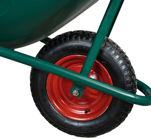 La zappa Carriola Garden tubolare con vasca in pvc 100 lt e ruota pneumatica