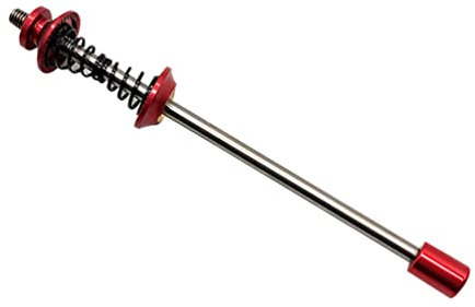 Fahrrad Schnellspanner BMX Falten Fahrrad Schnellfreisetze Sechseckalales Schloss langsamer Release Mountain Road Bike Qr. Radhebel -Hebel -Titanlegierungschacht Schnellspanner Fahrrad (Color : Red 8