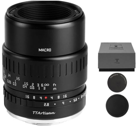 TTArtisan 40mm F2.8 Macro APS-C X-Mount Objectif de Mise au Point Manuelle à grossissement 1:1 pour Fujifilm Fuji X-Mount appareils Photo X-T30 X-PR01 X-PR02 X-PR03 X-E1 X-E2 X-E2S X-E3 XS10 X-A5