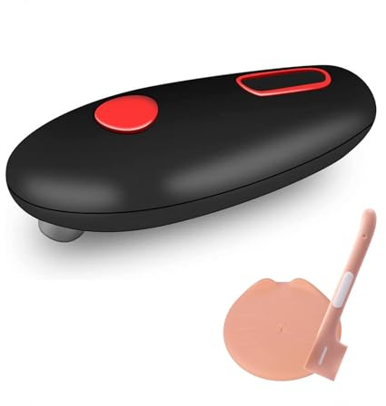 Automatic Can Opener Electric, Electric One Touch Button Left Handed Can Opener, Smooth Edges for Safe Side Cutting Automatic Can Opener Hands Free