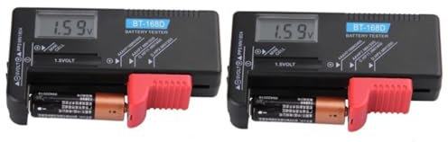 Angoily 2St Batterietester Anzahl Prüfer Volt-Batterie