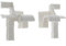 cyclingcolors 2x Persiana enrollable Tulipe de una sola pieza para lamas de 7 a 9mm blanco Embudo de PVC Carril guía Protección universal Accesorio para persiana