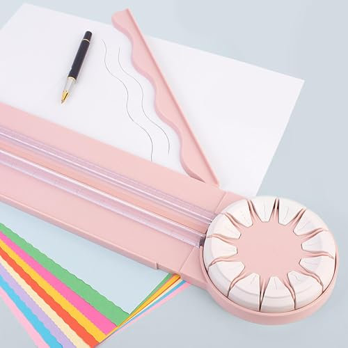 Papierschneider | Schneidemaschine Papier | Bastelpapierschneider | 12-in-1 Schnittlinienführung Und Seitenlineal | Schneidwerkzeug Für Fotokarten, Geschenkverpackungen, Scrapbooking