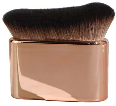 Soft Body Makeup Brush - Portable Self Tanning Brush for Face, Body & Legs - Self Tanner Applicator (Rose Gold)