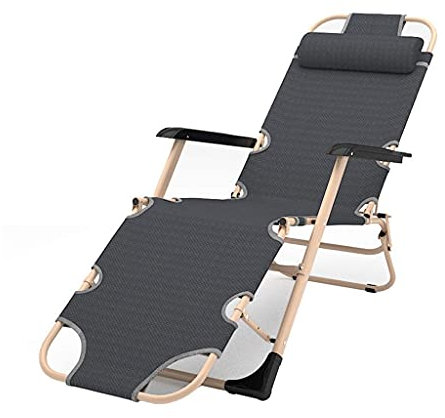 Hochleistungsstühle, Klappbarer Liegestuhl, Liegedeck, Strandstühle, Sonnenliegen, Strandterrasse, Garten-Campingstühle, Superbreite 60 cm