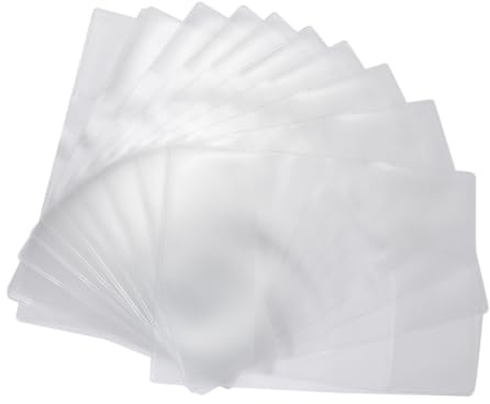 FRCOLOR 12 Stück-Pack Passhüllen PVC Transparent 133x188mm Reisepass Organizer Ausweis und Kartenhalter für Reisen Büro Schule