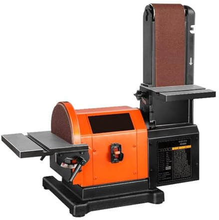Abrasive Disc Sanding Belt Machine 900w High Power Desktop Woodworking Grinding Wheel Polishing
