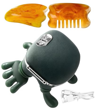 Masajeador Hombros,Dispositivo Eléctrico Portátil Inalámbrico 4D Belleza Con Función De Calefacción | Masaje De Cuello Y Espalma | Para Manos Palma Cabeza Músculos Cuerpo Senderismo Deporte Al Aire