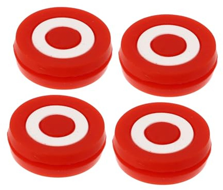 JECOMPRIS Ammortizzatore Antivibrazione per Racchetta da Tennis in Silicone Rosso 4 Pezzi, Smorzatore Vibrazioni Sottile per Comfort e Riduzione Urti Durante Gioco
