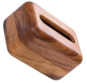 TUXCAXI Distributeur de mouchoirs en bois élégant et pratique, idéal pour la salle à manger, la salle de bain et Ce distributeur de mouchoirs à poser sur une table est la