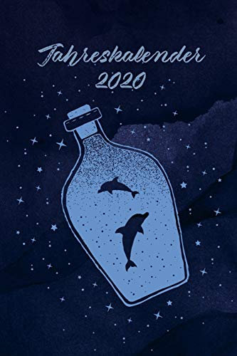 Jahreskalender 2020: 365 Tage 52 / 53 Wochen undatiert A5 Notizbuch für Notizen & Termine Wochenplaner 200 Seiten