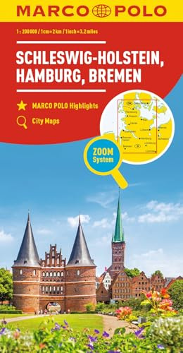 MARCO POLO Regionalkarte Deutschland 01 Schleswig-Holstein 1:200.000: Hamburg, Bremen