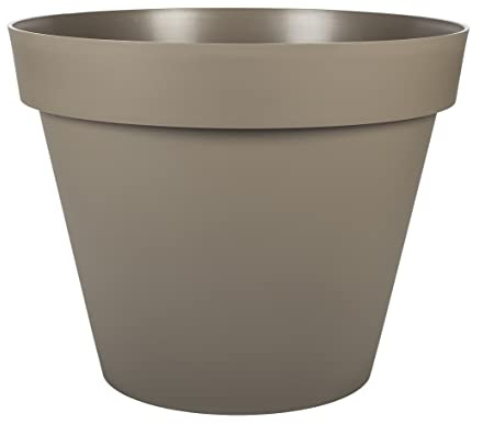 Blumentopf Toskana taupe