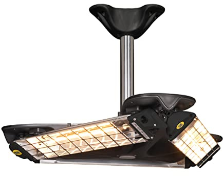 Mo-El Fiore Triangolo 3600 - Calefactor halógeno de techo por infrarrojos (IP65)