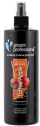 GROOM PROFESSIONAL Halloween Toffee Apple Dog Cologne Spray - Dog Perfume Spray - Dog Spray for Smelly Dogs - Sugared Apples & Toffee Scent - Halloween Fragrance - Long-Lasting Scent, 500ml