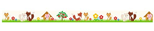 Ursus 590500104 - Masking Tape Fuchs, ca. 15 mm x 10 m, Klebeband aus Reispapier, einseitig bedruckt, Lösungsmittel- und säurefrei, ideal für Kartengestaltung und Scrapbooking