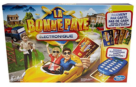 Hasbro La Bonne Paye Electronique - Jeu de Societe Familial - Jeu de Plateau - Version française - Multicolore