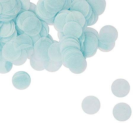 Oblique Unique® Papier Konfetti Hellblau Tisch Streu Deko für Geburtstag Party Hochzeit Feier JGA Junggesellinnenabschied