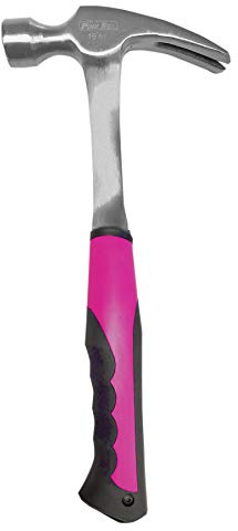 The Original Pink Box 16-Ounce Steel Rip Claw Hammer with Shock-Reduction Grip