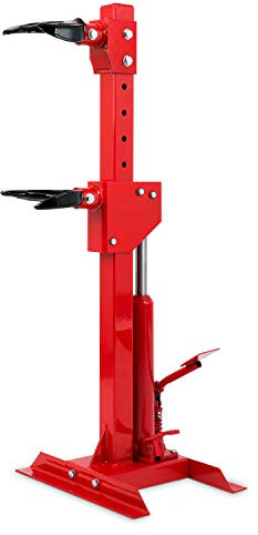 EBERTH Hydraulischer Federspanner Federbeinspanner Federbeinkompressor hydraulisch, 1000kg Presskraft, 7-Fach höhenverstellbar, 100-250 mm Federdurchmesser, 150-500 mm Federlänge, 330 mm Zylinderhub