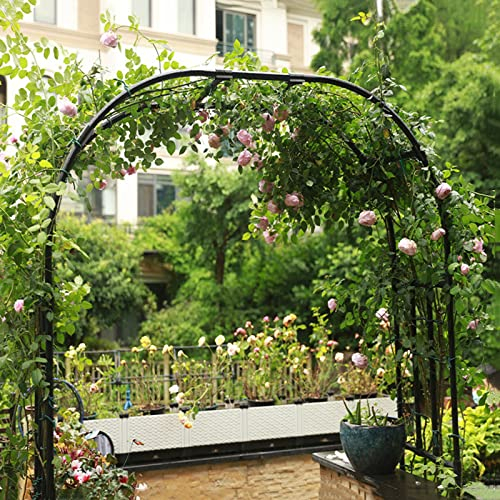 Stabil Rosenbogen, Wetterfeste Torbogen-Gartendekoration, Metall Pergola Laube Gartenbogen, Für Kletterpflanzen Und Rosen 120 150 180 200 220 240 250 280 300 320cm Breit