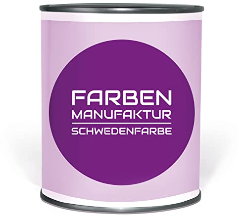 Farben Manufaktur Schwedenfarbe Holzfarbe Holzlack Holzschutz Wetterschutzfarbe deckend 5L, Größe: 5L, Farbe: schwarz