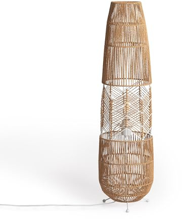 LEDKIA LIGHTING Lampadaire Papier Tressé Satie Naturel