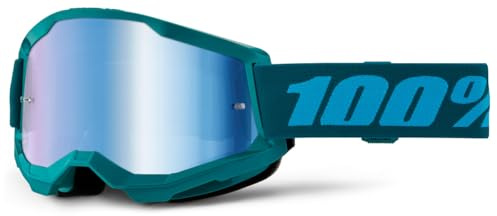 100% STRATA 2 Goggles - Sports Goggles for Motocross & Mountain Biking - Eyewear for Bike Riders - Motocross Goggles for Men