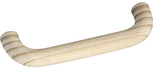 ALLES IM GRIFF Holzgriff Otama LA 96mm Breite 108mm - Möbelgriff Holz, Fichte roh