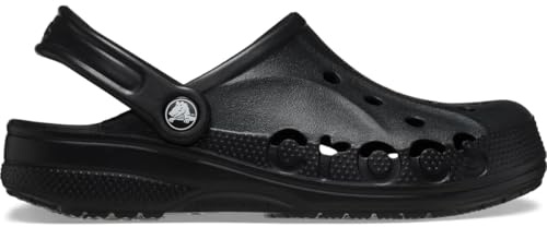 Crocs Unisex Via Clogs Black Men 11 Women 13 Medium
