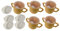 Lizzyoftheflowers 5 Pack - Sippy Cup for Adults - 250ml Non Spill Cup for Elderly. Strong, Easy Grip, 2 Handled Mug for Elderly. Two Types of No Spill Lids. Dishwasher Safe, Non BPA Plastic.