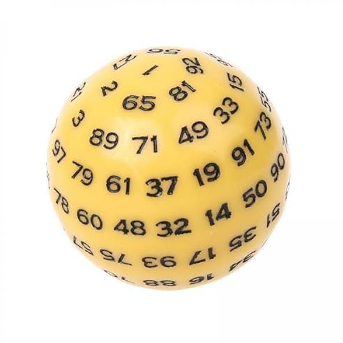 F Fityle 10x 100 Seitige Acrylwürfel Würfelspiel Unterhaltung Familienmitgliednmitglied Polyhedral Würfel für Club Kinder Erwachsene Tischplatte Heim Kinder