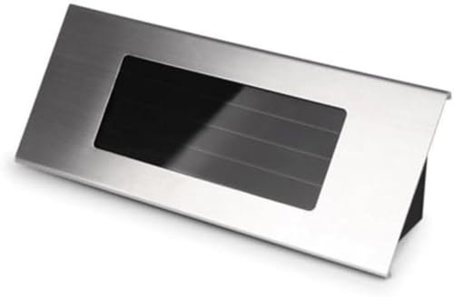 ChicBosomn Solar House Number Plaque Light, 1 Pcs Door Number Light House Solar Illuminated Stainless Steel LED Plaque Wall, for Outdoor Gate Fence Wall Yard Street Park